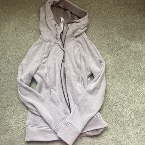 Lululemon grey fuzzy jacket